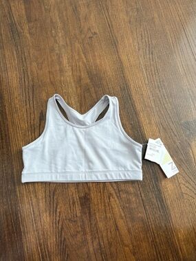 Zella Light Gray Racerback Sports Bralette